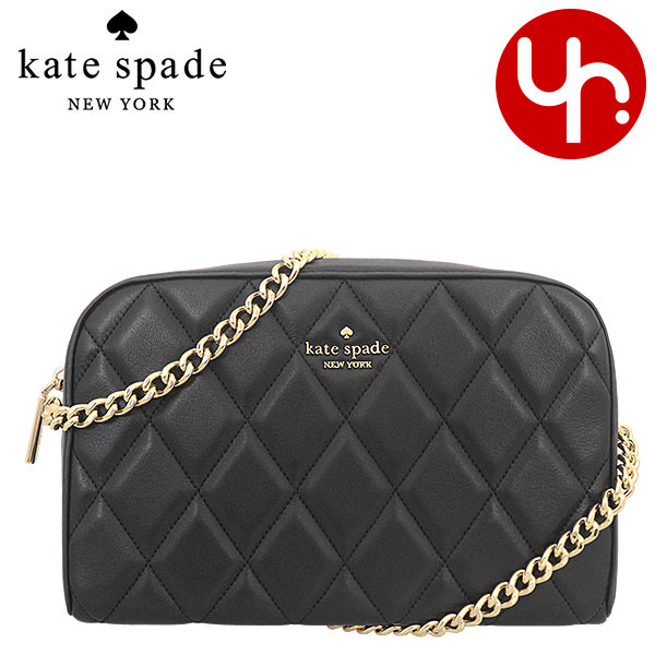 ケイトスペード　ポシェット 【26時間限定ポイント10倍】ケイトスペード kate spade バッグ ショルダーバッグ KG425 ブラック 特別送料無料 キャリー スムース キルテッド レザー ミニ チェーン カメラ バッグ アウトレット品レディース ブランド 通販 斜めがけ 2024SS