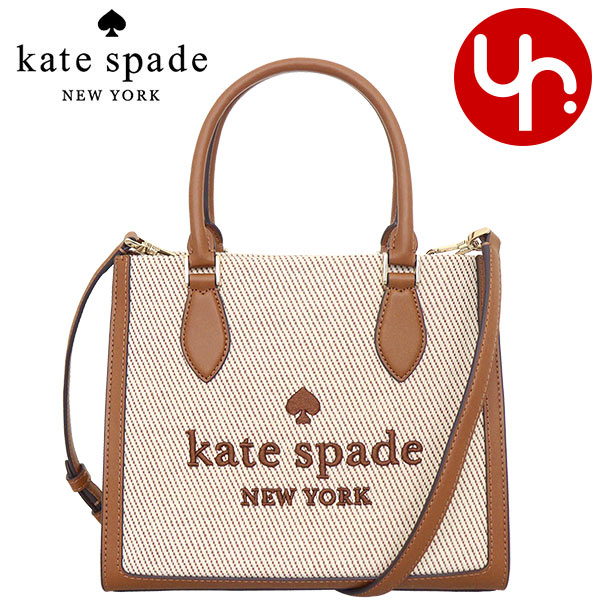 ケイトスペード　ポシェット 【26時間限定ポイント10倍】ケイトスペード kate spade バッグ ショルダーバッグ KF509 ウォームジンジャーブレッド 特別送料無料 エリー キャンバス スモール トート アウトレット品レディース ブランド 通販 斜めがけ 2024SS