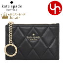 ケイト・スペード ニューヨーク 革小銭入れ レディース 【48時間限定ポイント5倍】ケイトスペード kate spade 小物 カードケース KG426 ブラック 特別送料無料 キャリー スムース キルテッド レザー スモール ジップ カード ホルダー コインケース アウトレット品レディース ブランド 通販 2024SS