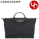 【48時間限定ポイント3倍】ロンシャン LONGCHAMP バッグ トートバッグ L1624 919 ノワール 特別送料無料 ル プリアージュ グリーン リサイクル キャンバス トップ ハンドル トラベル バッグ Lレディース ブランド 通販 通勤 旅行 2023AW