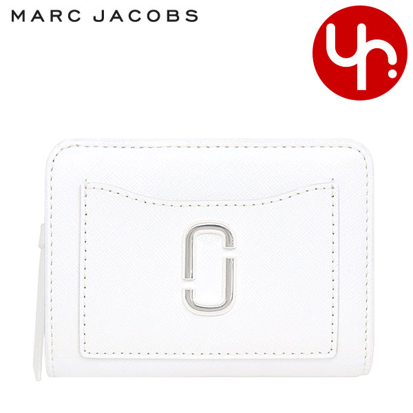 楽天インポートコレクションYRマークジェイコブス Marc Jacobs 財布 二つ折り財布 2F3SMP051S07 ホワイト 特別送料無料 ザ スナップショット DTM サフィアーノレザー ミニ コンパクト ウォレットレディース ブランド 通販 L型 2024AW