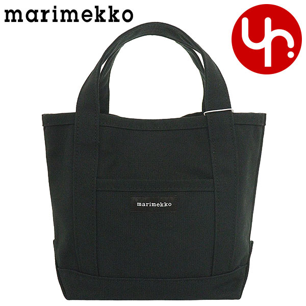 マリメッコ マリメッコ Marimekko バッグ トートバッグ 44400 ブラック 特別送料無料 RAIDE MINI PERUSKASSI ミニ ペルスカッシ コットン キャンバス トートバッグレディース ブランド 通販