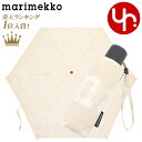 マリメッコ マリメッコ Marimekko 小物 折りたたみ傘 49561 ベージュ×ホワイト 特別送料無料 MINI MANUAL LOGO ミニ マニュアル ロゴ アンブレラレディース ブランド 通販 2023AW