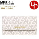 マイケルコース MICHAEL KORS 財布 長財布 35F8GTVF3B バニラ 特別送料無料 ジェット セット トラベル シグネチャー ラージ トライフォ...