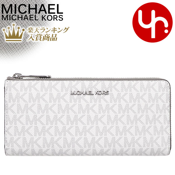マイケルコース MICHAEL KORS 財布 長財布 35F8STVZ3B ブライトホワイトマルチ 特別送料無料 ジェット セット トラベル シグネチャー ラージ スリー クォーター L ジップ ウォレット アウトレットレディース ブランド 通販 L型のサムネイル