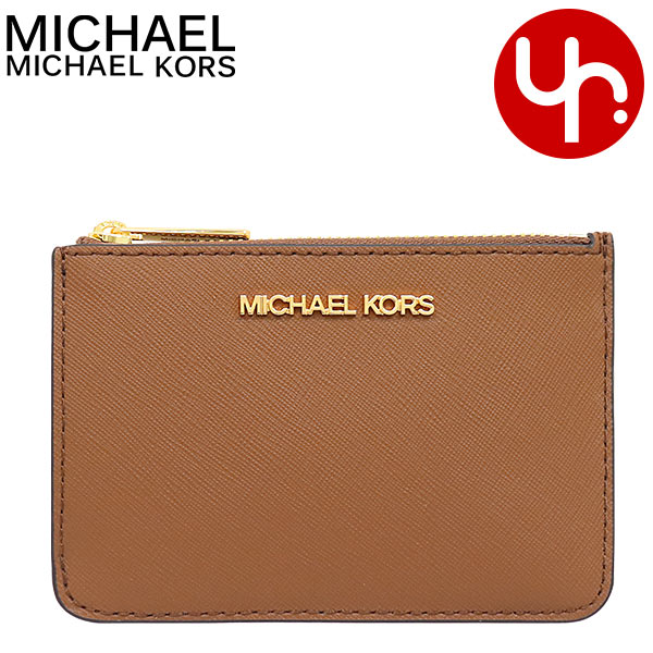 マイケル・コース 革小銭入れ レディース マイケルコース MICHAEL KORS 財布 コインケース 35F7GTVU1L ラゲッジ 特別送料無料 ジェット セット トラベル レザー スモール トップ ジップ ID キーリング コイン ポーチ アウトレットレディース ブランド 通販