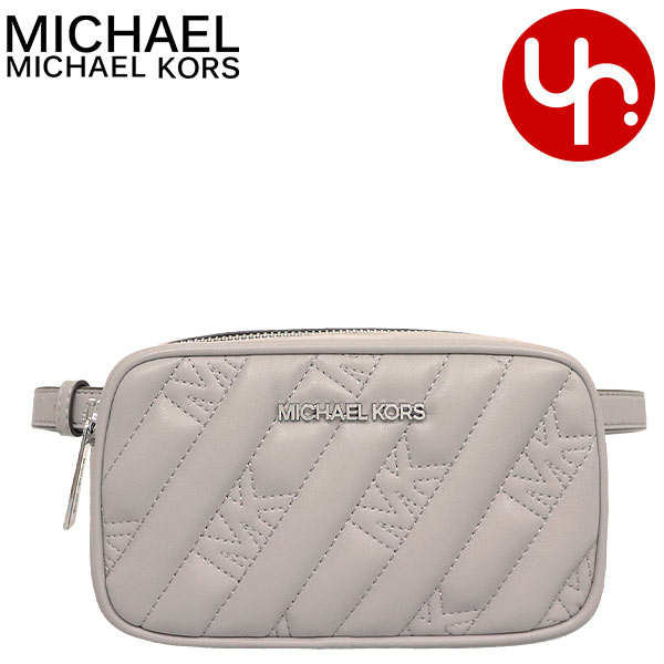 マイケル・コース 革ショルダーバッグ レディース マイケルコース MICHAEL KORS バッグ ショルダーバッグ 35F0SXON1U パールグレー 特別送料無料 ローズ キルティング レザー シグネチャー ベルト バッグ アウトレットレディース ブランド 通販 斜めがけ