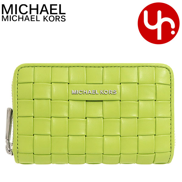 【53時間限定ポイント10倍】マイケルコース MICHAEL KORS 小物 カードケース 32S1SJ6D0T ライム 特別送料無料 ジェット セット イントレチャート レザー スモール ジップ アラウンド カード コインケースレディース ブランド 通販 2021SS バレンタイン