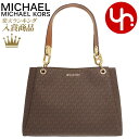 【48時間限定ポイント2倍】マイケルコース MICHAEL KORS バッグ ショルダーバッグ 35H1G9TL9B ブラウン 特別送料無料 トリシャ シグネチャー ラージ トリプル ガセット ショルダー アウトレット品レディース ブランド 通販 通勤