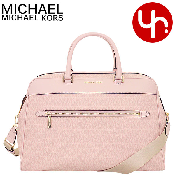 楽天インポートコレクションYRマイケルコース MICHAEL KORS バッグ ボストンバッグ 35H1GTFT7B ダークパウダーブラッシュ 特別送料無料 トラベル シグネチャー ラージ トップ ジップ ウィークエンダー アウトレット品レディース ブランド 通販 斜めがけ 通勤 旅行