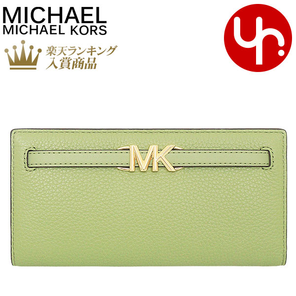 【48時間限定ポイント10倍】マイケルコース MICHAEL KORS 財布 長財布 35S3G6RE3L ライトセージ 特別送料無料 リード レザー ラージ スナップ ウォレット アウトレット品レディース ブランド 通販 薄型 2023SSのサムネイル