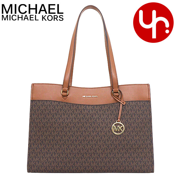 楽天インポートコレクションYRマイケルコース MICHAEL KORS バッグ トートバッグ 35F4GTVT9B ブラウン 特別送料無料 ジェット セット トラベル シグネチャー ポケット ラージ トート アウトレット品レディース ブランド 通販 通勤 2025SS