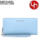 マイケルコース MICHAEL KORS 財布 長財布 35F7STVE7L ライトスカイ 特別送料無料 ジェット セット トラベル レザー ラージ トラベル ...