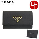 プラダ PRADA 小物 キーケース 1PG004 QHH ネロ 特別送料無料 サフィアーノ レザー トライアングル ロゴ 4連 キーケース レディース ブランド 通販(4)