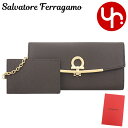 サルヴァトーレ フェラガモ Salvatore Ferragamo 財布 長財布 22 D150 テスタディモーロ×ブラウン 特別送料無料 ガンチーニ クリップ クロージャー カーフ レザー ロング ウォレット カードケース付きレディース ブランド 通販 2024SS