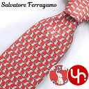 サルヴァトーレ フェラガモ Salvatore Ferragamo アパレル ネクタイ 35 0445 ロッソ 特別送料無料 ゾウ ガンチーニ シルク ネクタイメンズ ブランド 通販 2024SS(4)