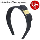サルヴァトーレ フェラガモ Salvatore Ferragamo 小物 アクセサリー 34 4311 ネロ×オーロ 特別送料無料 ヴァラ リボン カチューシャ...