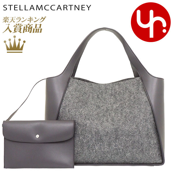 ステラマッカートニー STELLA McCARTNEY バッグ トートバッグ 502793 WP0059 グレーメランジ 特別送料無料 ステラ ロゴ フェルト アルター マット エコ フェイクレザー トート (ポーチ付き)レディース ブランド 通販 通勤 2022AW