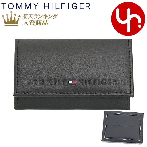 トミー ヒルフィガー キーケース 【72時間限定ポイント2倍】トミー ヒルフィガー TOMMY HILFIGER 小物 キーケース 31TL17X005 ブラック 特別送料無料 WELLESLEY ジェニュイン レザー 6連 キーケースメンズ ブランド 通販