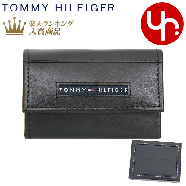 トミー ヒルフィガー TOMMY HILFIGER 小物 キーケース 31TL17X017 ブラック 特別送料無料 CAMBRIDGE ジェニュイン レザー 6連 キーケースメンズ ブランド 通販