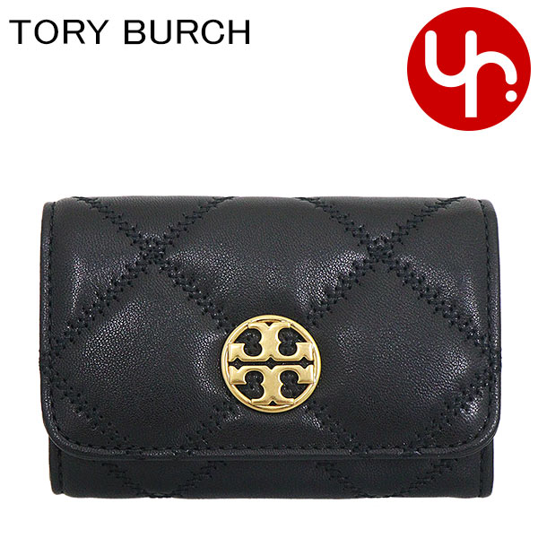 トリーバーチ 【72時間限定ポイント2倍】トリーバーチ TORY BURCH 小物 カードケース 150075 0723 ブラック 特別送料無料 ウィラ レザー カードケース アウトレット品レディース ブランド 通販 2023AW