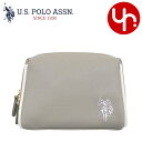 ユーエスポロアッスン U.S.POLO ASSN. 小物 ポーチ USPA-2638 ライトグレー 送料別 PUレザー オーバル ミニ ポーチレディース ブラン...