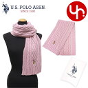 ユーエスポロアッスン U.S.POLO ASSN. アパレル マフラー USPA2014 ピンク 特別送料無料 ポイントゲッター ロゴ ニットケーブル マフラー...