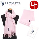 ユーエスポロアッスン U.S.POLO ASSN. アパレル マフラー USPA2015 ピンク 特別送料無料 ポイントゲッター ロゴ フリンジ マフラーレディ...