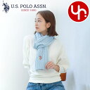 ユーエスポロアッスン U.S.POLO ASSN. アパレル マフラー USPA2014 ブルー 特別送料無料 ポイントゲッター ロゴ ニットケーブル マフラー...