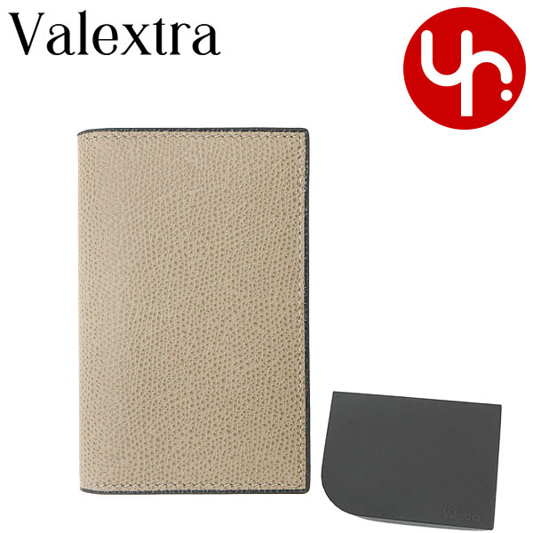 ヴァレクストラ パスケース ヴァレクストラ Valextra 小物 カードケース V8L03 028 オイスターグレー 特別送料無料 カーフ レザー カードケースメンズ ブランド 通販 2023AW