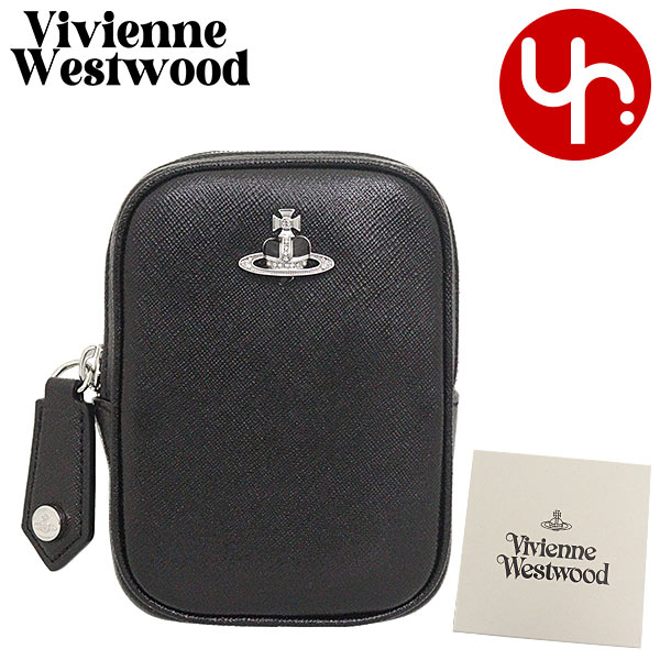 アクセサリーポーチ 【26時間限定ポイント2倍】ヴィヴィアン ウエストウッド Vivienne Westwood 小物 ポーチ 52040048 42136 ブラック×オーブブラック 特別送料無料 ディアマンテ ハート オーブ レザー コスメティック シガレット ケースレディース ブランド 通販