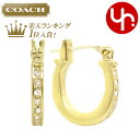 コーチ COACH アクセサリー ピアス F54497 特別送料無料 コーチ パヴェ クリスタル シグネチャー C フープ ピアス アウトレットレディース ブラ...