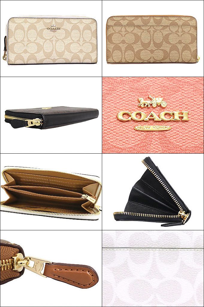 【4時間限定ポイント10倍】コーチ COACH 財布 長財布 F54632 特別送料無料 コーチ ラグジュアリー シグネチャー PVC レザー アコーディオン ジップ アラウンド アウトレット品レディース ブランド 通販 2021 バレンタイン あす楽格安通販　バレンタイン　人気　ランキング
