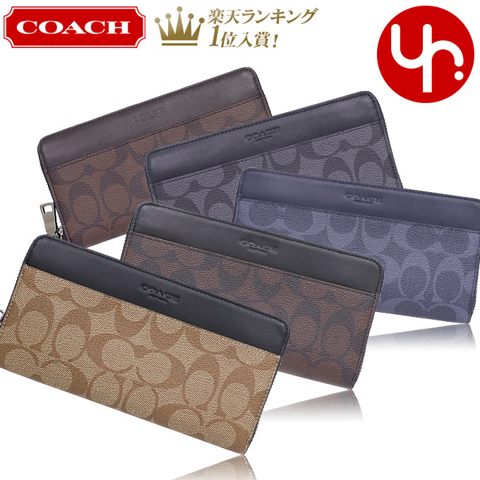 【4時間限定ポイント10倍】コーチ COACH 財布 長財布 F58112 特別送料無料 コーチ シグネチャー PVC レザー アコーディオン ジップ アラウンド アウトレット品メンズ ブランド 通販 2021 バレンタイン あす楽