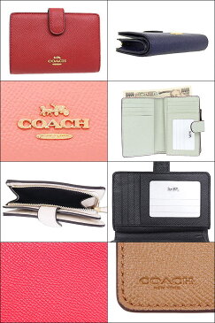 コーチ COACH 財布 二つ折り財布 F11484 特別送料無料 コーチ ラグジュアリー クロスグレーン レザー ミディアム コーナー ジップ ウォレット アウトレット品激安 レディース ブランド セール 通販 SALE L型 2019 入学 卒業 ホワイトデー YR限定価格 あす楽