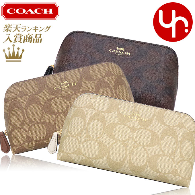 コーチ（COACH) 【78時間限定ポイント2倍】コーチ COACH 小物 ポーチ F53385 特別送料無料 コーチ ラグジュアリー シグネチャー PVC コスメティック ケース 17 アウトレットレディース ブランド 通販