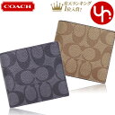 コーチ 【48時間限定ポイント2倍】コーチ COACH 財布 二つ折り財布 F66551 66551 特別送料無料 コーチ シグネチャー PVC レザー ID ビルフォールド ウォレット アウトレットメンズ ブランド 通販