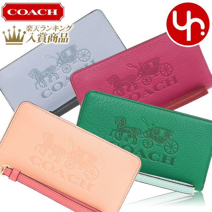 【72時間限定ポイント10倍】コーチ COACH 財布 長財布 FC5889 C5889 特別送料無料 ホース アンド キャリッジ カラーブロック エンボスド レザー ロング ジップ アラウンド ウォレット （ストラップ付き） アウトレット品レディース ブランド 通販 2021AWのサムネイル