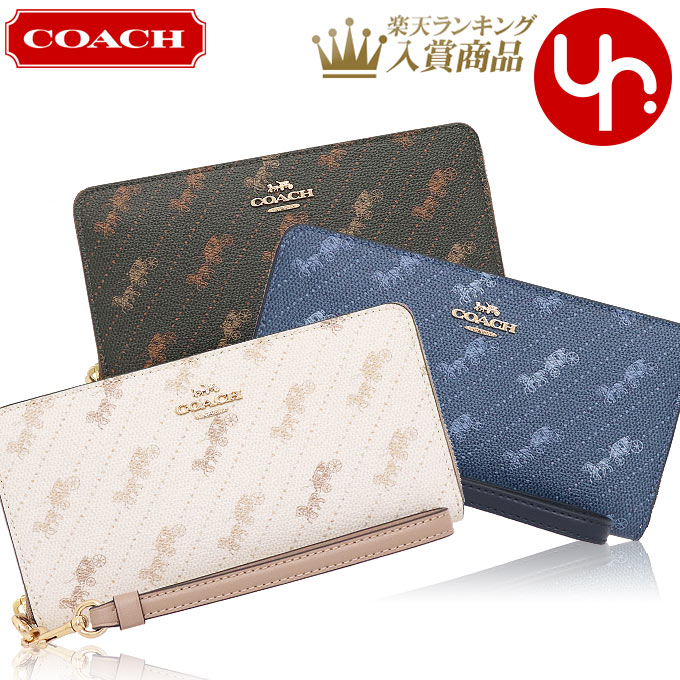 コーチ COACH 財布 長財布 FC3547 C3547 特別送料無料 ホース アンド キャリッジ ドット プリント ロング ジップ アラウンド ウォレット （ストラップ付き） アウトレット品レディース ブランド 通販のサムネイル