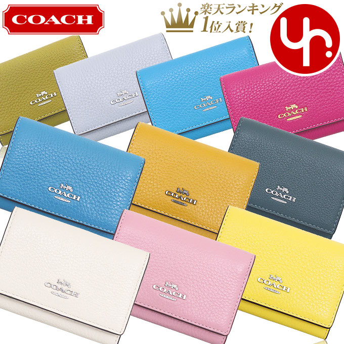 コーチ 三つ折り財布 レディース コーチ COACH 財布 三つ折り財布 FCM238 CM238 特別送料無料 スムース レザー マイクロ ウォレット アウトレット品レディース ブランド 通販 L型 2023AW