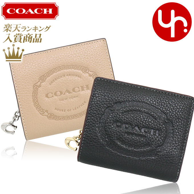 楽天インポートコレクションYR【72時間限定ポイント2倍】コーチ COACH 財布 二つ折り財布 FCM216 CM216 特別送料無料 コーチ ヘリテージ ぺブルド レザー C チャーム スナップ ラウンド ジップ ウォレット アウトレット品レディース ブランド 通販 2023AW