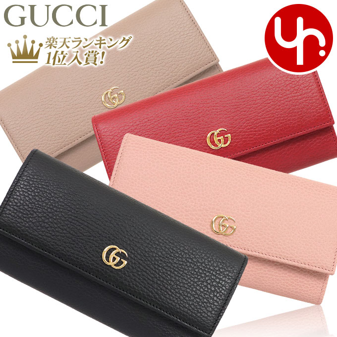 グッチ 財布（レディース） 【76時間限定ポイント2倍】グッチ GUCCI 財布 長財布 456116 CAO0G 特別送料無料 プチ GG マーモント テクスチャード レザー フラップ コンチネンタル ウォレットレディース ブランド 通販