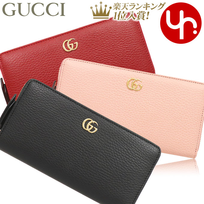 グッチ 革財布 レディース 【76時間限定ポイント2倍】グッチ GUCCI 財布 長財布 456117 CAO0G 特別送料無料 プチ GG マーモント レザー ラウンド ジップ ウォレットレディース ブランド 通販