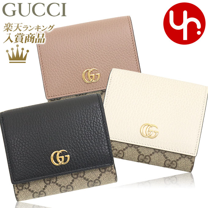 楽天インポートコレクションYRグッチ GUCCI 財布 二つ折り財布 598587 17WAG 特別送料無料 プチ GG マーモント スプリーム キャンバス レザー コンパクト ウォレット レディース ブランド 通販 L型