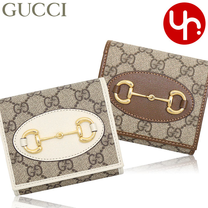 グッチ GUCCI 財布 二つ折り財布 621891 92TCG 特別送料無料 GGスプリームキャンバス レザー ホースビット バイフォールド ウォレットレディース ブランド 通販 L型