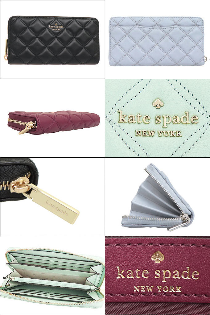 ケイトスペード kate spade 財布 長財布 WLRU6340 特別送料無料 ナタリア キルテッド レザー ラージ コンチネンタル ラウンド ジップ ウォレット アウトレットレディース ブランド 通販 2022