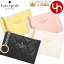 ケイトスペード kate spade 小物 カードケース KG426 特別送料無料 キャリー スムース キルテッド レザー スモール ジップ カード ホルダー コインケース アウトレット品レディース ブランド 通販 2024SS