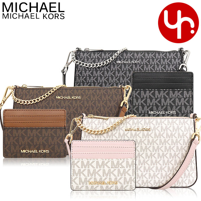 マイケルコース マイケルコース MICHAEL KORS バッグ ショルダーバッグ 35H1GGZD6B 35F2SGZD6V 特別送料無料 ギフタブル ボックスド アイテムズ ジェット セット シグネチャー ミディアム ポシェット ウイズ カード ホルダー アウトレット品レディース ブランド 通販