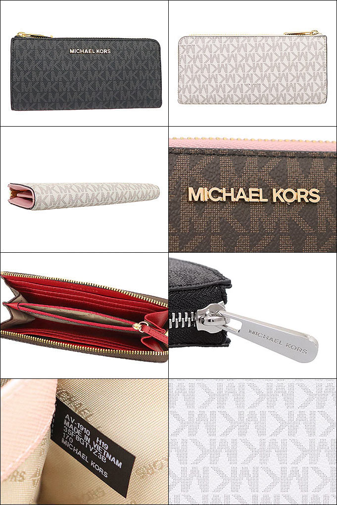 【4時間限定ポイント10倍】マイケルコース MICHAEL KORS 財布 長財布 35F8GTVZ3B 35F8STVZ3B 特別送料無料 ジェット セット トラベル シグネチャー ラージ スリー クォーター L ジップ ウォレット アウトレット品レディース ブランド 通販 L型 2021 バレンタイン あす楽格安通販　バレンタイン　人気　ランキング