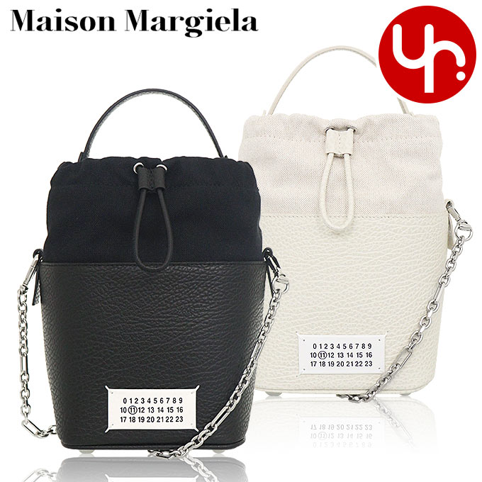 【ポイント2倍 3/11 2時迄】メゾンマルジェラ Maison Margiela バッグ ショルダーバッグ S61WG0035 P4348 特別送料無料 5AC ファイブ エー シー カーフ レザー コットン チェーン バケット バッグレディース ブランド 通販 斜めがけ 2023AW タイムセール